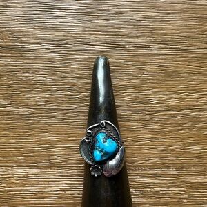Sterling Silver Turquoise Ring SZ 7.5